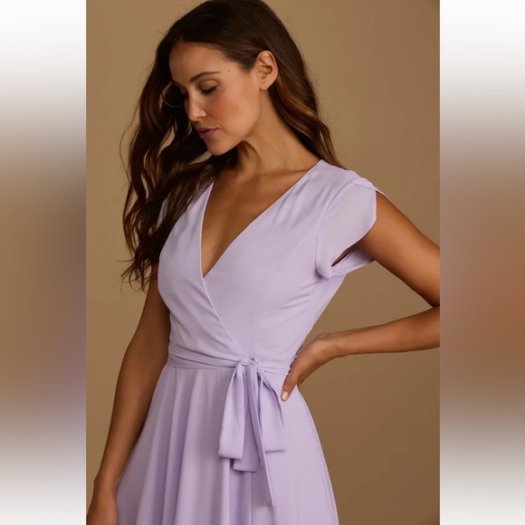 Like New | Lulus French Countryside Lavender High-Low Dress - Picture 3 of 8